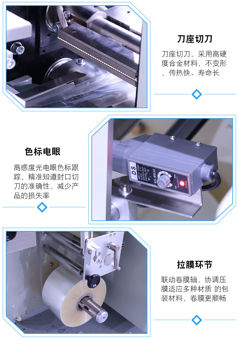 粗糧夾心米果枕式包裝機(圖1)